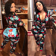 Load image into Gallery viewer, Hot Christmas fun print jumpsuit AY1337
