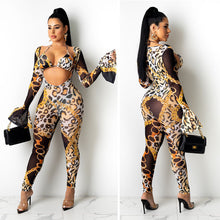 Load image into Gallery viewer, Net yarn printing suit AY1213
