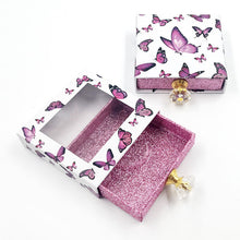 Load image into Gallery viewer, Hot sale butterfly printing false eyelashes packaging box
