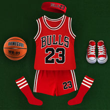 Load image into Gallery viewer, Kids basketball suit set (basketball suit+hairband+socks) AY2145
