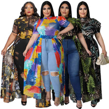 Load image into Gallery viewer, Plus size colorful yarn hollow dress top（AY1843）
