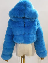Load image into Gallery viewer, Faux Fur Jacket Faux Fox Fur Long Sleeve(AY1358)

