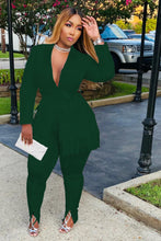 Load image into Gallery viewer, Fashion solid color tassel suit（AY2419）
