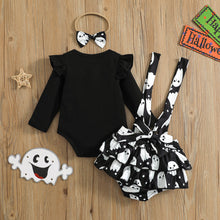 Load image into Gallery viewer, Halloween children&#39;s long sleeve + skirt + hair band 3-piece set  AY2441
