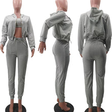 Load image into Gallery viewer, Sweater hooded sports casual suit（AY2427）
