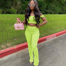 Load image into Gallery viewer, Solid color one-shoulder suit（AY2288）
