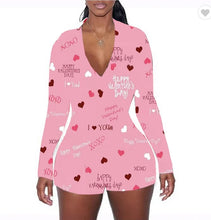 Load image into Gallery viewer, Valentine&#39;s Day rose print jumpsuit AH2033
