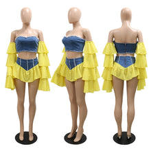 Load image into Gallery viewer, Fashion denim two piece set AY2154
