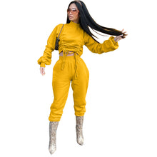 Load image into Gallery viewer, Drawstring sweater suit

