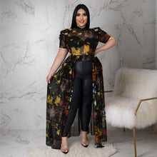 Load image into Gallery viewer, Plus size colorful yarn hollow dress top（AY1843）
