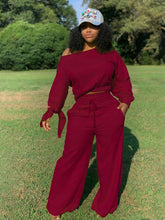 Load image into Gallery viewer, Hot selling solid color wide leg pants suit
