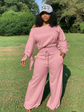 Load image into Gallery viewer, Hot selling solid color wide leg pants suit
