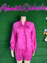 Load image into Gallery viewer, Fashion solid color casual cardigan suit（AY1973）
