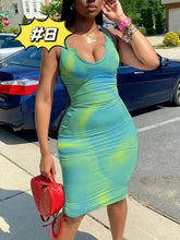 Load image into Gallery viewer, Sexy Tie Dye Long Dress（AY2218）
