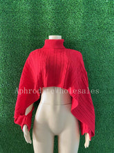 Load image into Gallery viewer, Shawl loose fashion personality short sweater top(AY2522)
