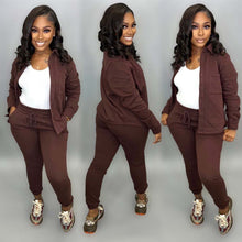 Load image into Gallery viewer, New solid casual two-piece set (AY2539)
