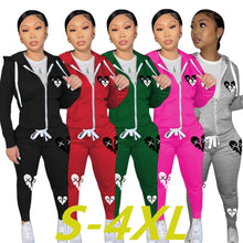 Load image into Gallery viewer, New zipper printed hoodie suit（AY2475）
