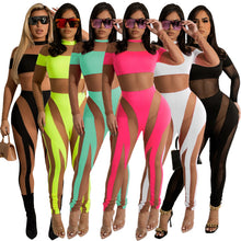 Load image into Gallery viewer, Sexy mesh paneled see-through jumpsuit（AY2235）
