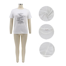 Load image into Gallery viewer, Casual Letter Print Short Sleeve T-Shirt（AY1763）
