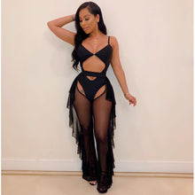 Load image into Gallery viewer, Sexy solid color mesh two-piece set（AY1807）
