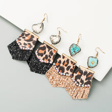 Load image into Gallery viewer, Fashion leopard-print diamond earrings（AE4056）
