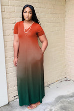 Load image into Gallery viewer, Newest gradient short sleeve dress AY1118
