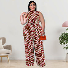 Load image into Gallery viewer, Plaid stand collar vest jumpsuit（AY2261）
