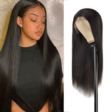 Load image into Gallery viewer, 13*4 180% Lace Front Straight human hair T-shaped (AH5024)
