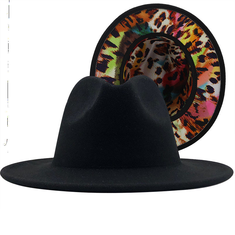 Fashion cool color matching jazz hat（AE4072）
