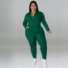 Load image into Gallery viewer, Solid Color Hooded Long Sleeve Pants Suit（AY2312Casual ）
