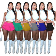 Load image into Gallery viewer, T-shirt pleated skirt two piece set AY2195
