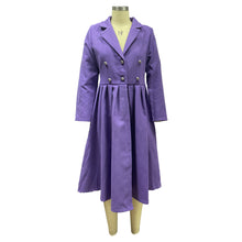Load image into Gallery viewer, Double-breasted lapel collar trench coat long coat（AY1470）
