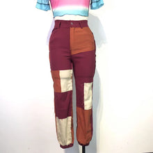 Load image into Gallery viewer, Multi-color splicing waist jeans(AY2511)
