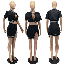 Load image into Gallery viewer, Fashion Thread Baseball Skirt Set
