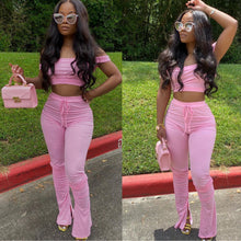 Load image into Gallery viewer, Solid color one-shoulder suit（AY2288）
