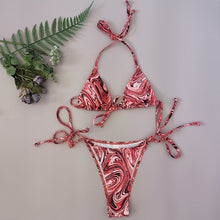 Load image into Gallery viewer, Fashion Print Four Piece Split Bikini（AY1743）
