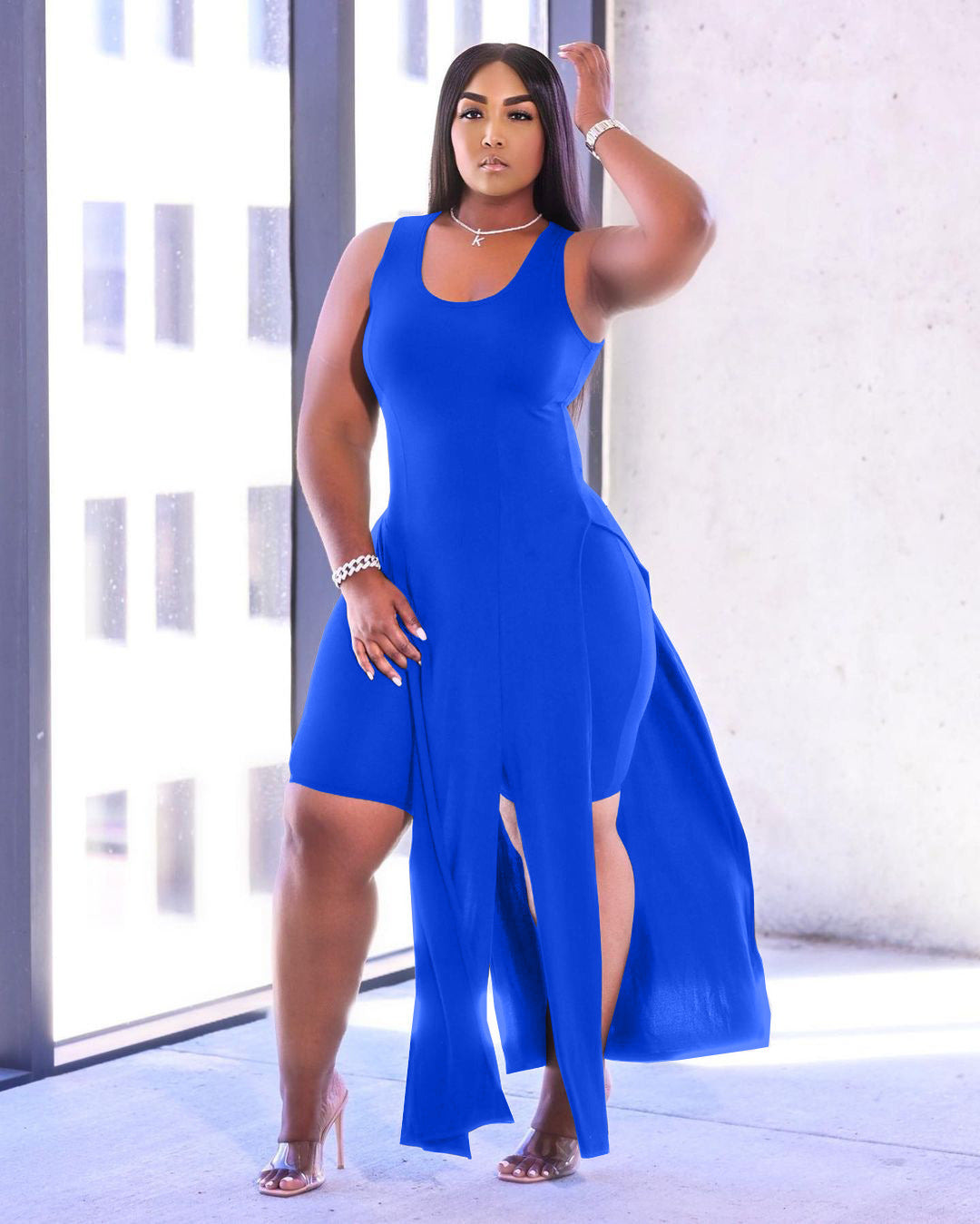 Solid color vest two-piece suit AR2114