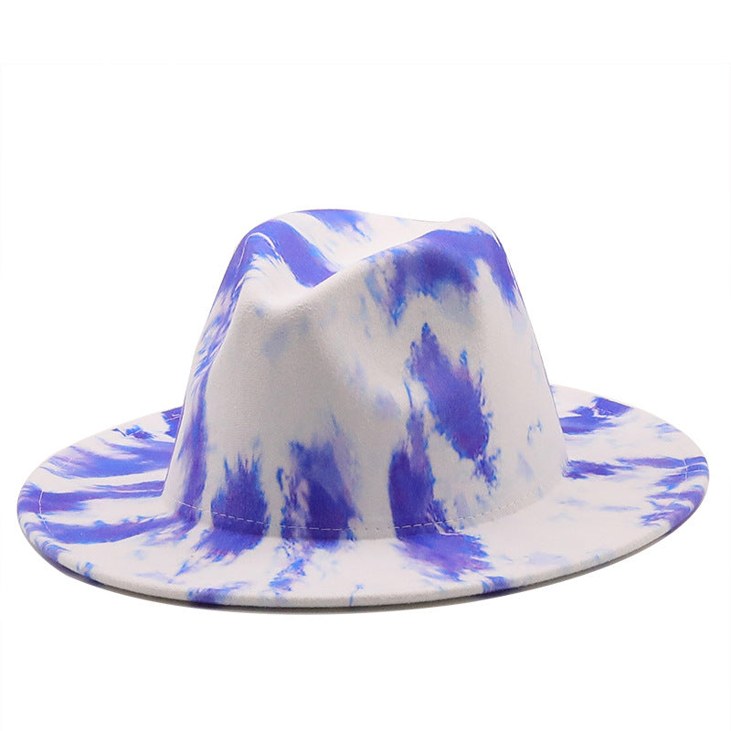Colorful tie-dye jazz hat（AE4039）