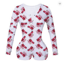 Load image into Gallery viewer, Valentine&#39;s Day rose print jumpsuit AH2033
