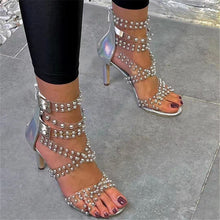 Load image into Gallery viewer, Fashion studded stiletto sandals（HPSD190）
