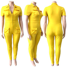 Load image into Gallery viewer, Zipper three-dimensional pocket jumpsuit（AY2112）
