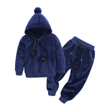 Load image into Gallery viewer, Children&#39;s fur ball sweater suit
