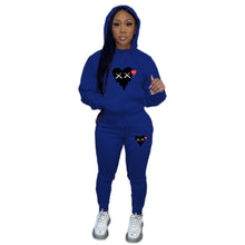 Load image into Gallery viewer, Personalized printed casual fashion hoodie two-piece set AY2588
