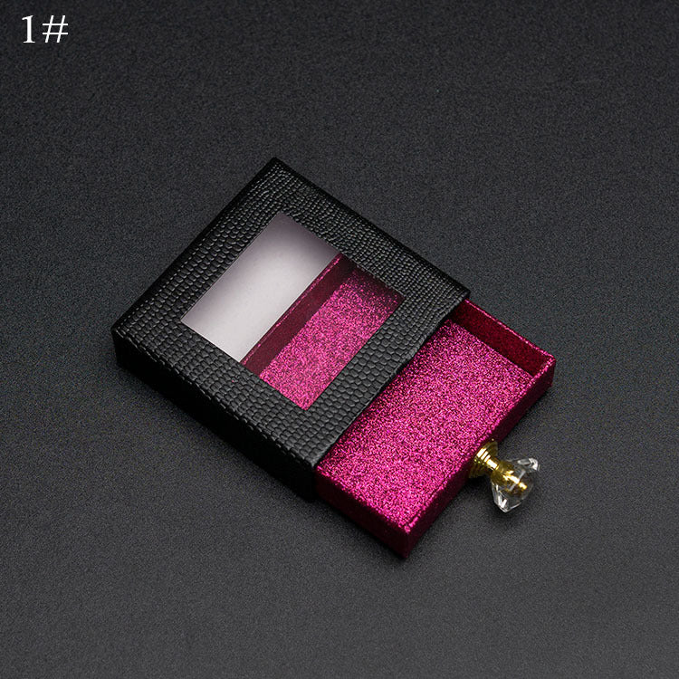 square diamond handle eyelash box