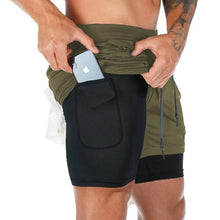 Load image into Gallery viewer, Men&#39;s loose pocket double sports shorts（AY1029)
