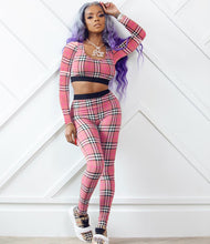 Load image into Gallery viewer, New casual striped printed long-sleeved vest two-piece suit（AY1252)
