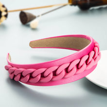 Load image into Gallery viewer, Fashion color chain macaron headband（AE4055）
