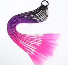 Load image into Gallery viewer, Hot selling synthetic color three-strand ponytail head rope（AH5054）
