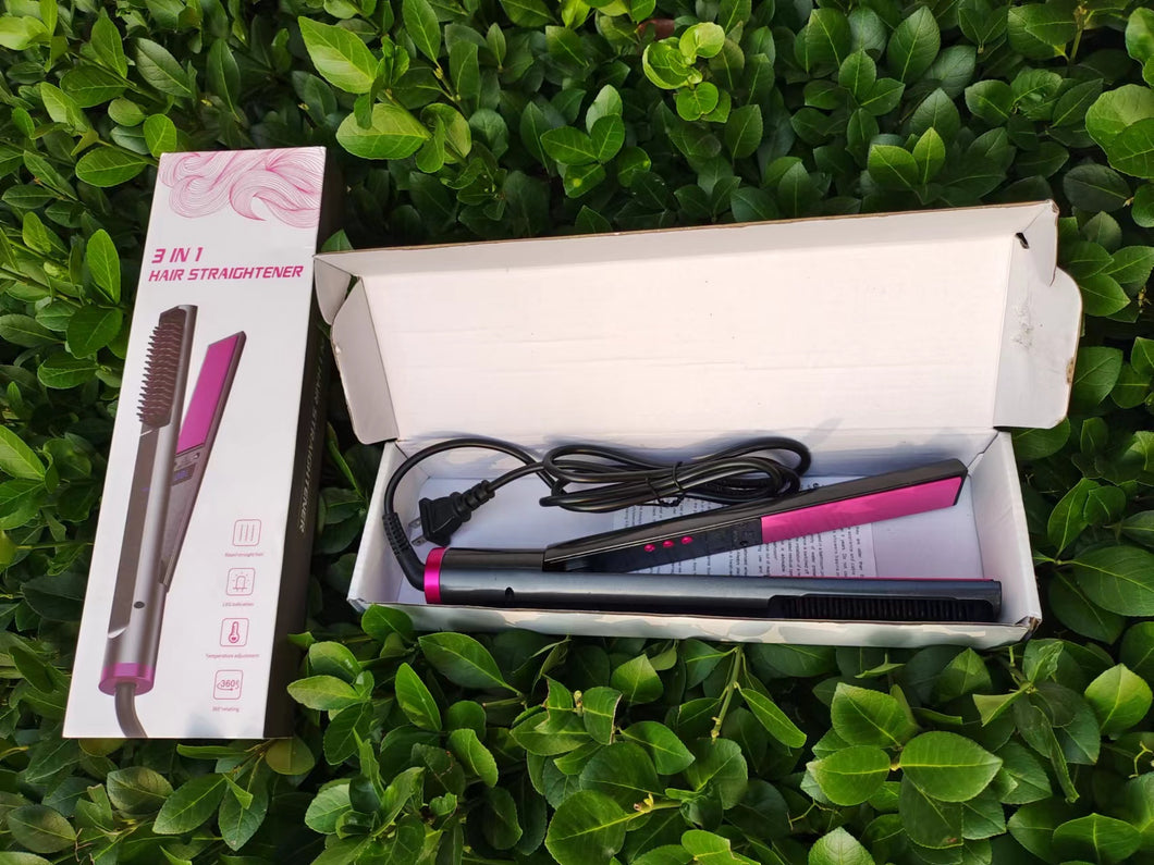 Hair curling iron multifunctional straightening comb(AE4113)