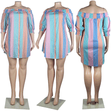 Load image into Gallery viewer, Irregular color dress short Dress AY2076
